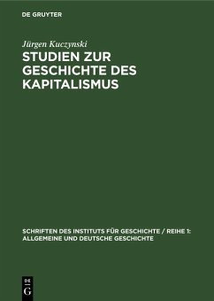 Cover Studien zur Geschichte des Kapitalismus (eBook, PDF)