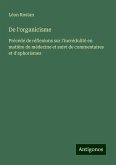 De l'organicisme De l'organicisme