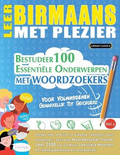 LEER BIRMAANS MET PLEZIER - VOOR VOLWASSENEN - Linguas Classics