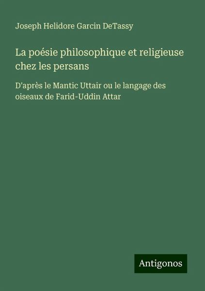 La poésie philosophique et religieuse chez les persans
