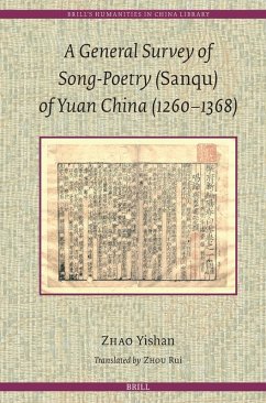 Cover A General Survey of Song-Poetry (Sanqu) of Yuan China (1260-1368)