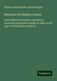Mémoires de Madame Roland Mémoires de Madame Roland