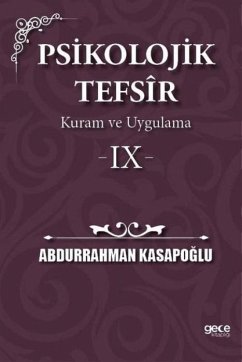Psikolojik Tefsir Kuram ve Uygulama 9 - Kasapoglu, Abdurrahman