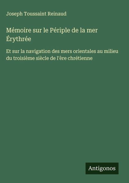 Mémoire sur le Périple de la mer Érythrée