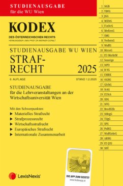 Cover KODEX Strafrecht für die WU 2025 - inkl. App