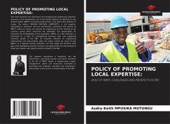 Cover POLICY OF PROMOTING LOCAL EXPERTISE:
