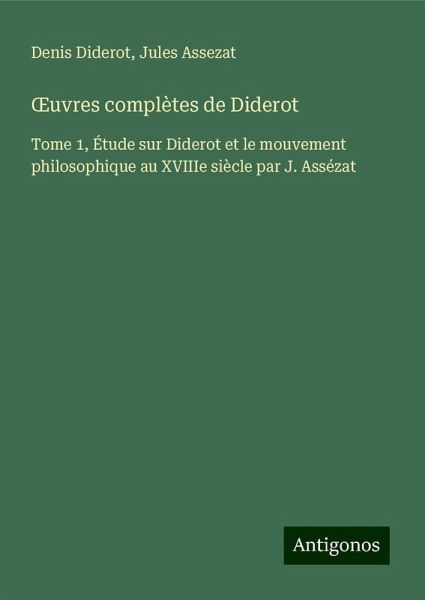 ¿uvres complètes de Diderot