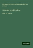 Mémoires et publications Mémoires et publications