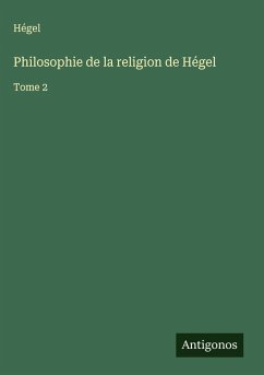 Cover Philosophie de la religion de Hégel