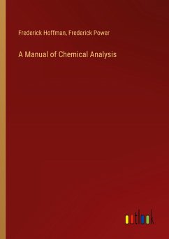 Cover A Manual of Chemical Analysis
