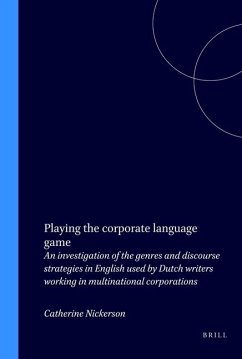 Cover Playing the Corporate Language Game