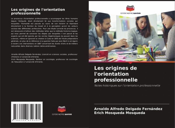 Les origines de l'orientation professionnelle Les origines de l'orientation professionnelle