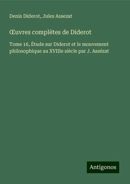 ¿uvres complètes de Diderot