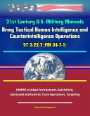 21st Century U.S. Military Manuals: Army Tactical Human Intelligence and Counterintelligence Operations ST 2-22.7 (FM 34-7-1) - HUMINT in Urban Environment, Battlefield, Command and Control, Team Oper (eBook, ePUB) 21st Century U.S. Military Manuals: Army Tactical Human Intelligence and Counterintelligence Operations ST 2-22.7 (FM 34-7-1) - HUMINT in Urban Environment, Battlefield, Command and Control, Team Oper (eBook, ePUB)