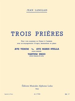 Cover 3 prieres no.1 pour voix moyenne et orgue (harm/pno)