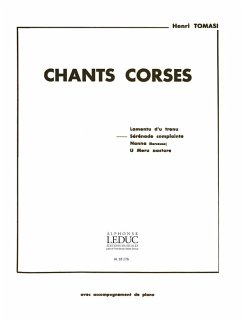 Cover TOMASI CHANT CORSE N02 SERENADE COMPLAINTE CHANT ET PIANO