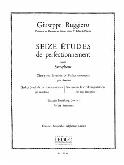 Cover 16 études de perfectionnement pour saxophone