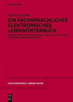 Cover Ein fachsprachliches elektronisches Lernwörterbuch (eBook, PDF)