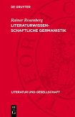 Literaturwissenschaftliche Germanistik (eBook, PDF)