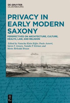 Cover Privacy in Early Modern Saxony (eBook, ePUB)