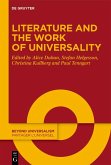 Literature and the Work of Universality (eBook, PDF)