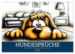 Cover Hundesprüche (Wandkalender 2026 DIN A2 quer), CALVENDO Monatskalender