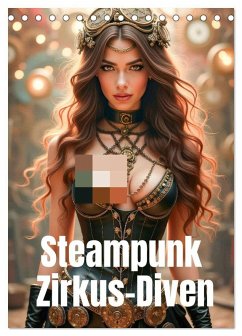 Steampunk Zirkus-Diven (Tischkalender 2026 DIN A5 hoch), CALVENDO Monatskalender