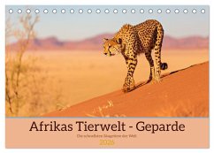 Afrikas Tierwelt - Geparde (Tischkalender 2026 DIN A5 quer), CALVENDO Monatskalender