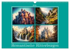 Cover Romantische Ritterburgen (Wandkalender 2026 DIN A3 quer), CALVENDO Monatskalender