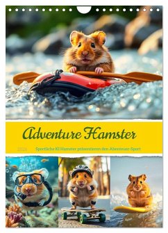 Cover Adventure Hamster - Sportliche KI Hamster präsentieren den Abenteuer-Sport (Wandkalender 2026 DIN A4 hoch), CALVENDO Monatskalender