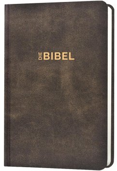 Cover Schlachter 2000 Bibel - Taschenausgabe (Hardcover, illustrierter Einband, Antikleder-Optik)