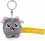 Nici 62054 Schlüsselanhänger Katze Gute Fahrt! gelb 5cm an