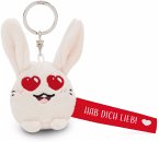 Nici 62050 Schlüsselanhänger Hase Hab dich lieb! rot 5cm an