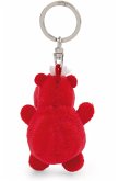 Nici 62081 Schlüsselanhänger Nilpferd rot mit Herz 5cm an