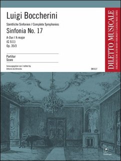 Cover SINFONIA A-DUR NR.17 OP.35,3 FUER ORCHESTER PARTITUR