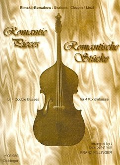 Cover Romantische Stücke für 4 Kontrabässe Partitur und Stimmen