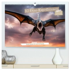 KI-Dino-Expeditionen Zwölf Monate im Land der Saurier (hochwertiger Premium Wandkalender 2026 DIN A2 quer), Kunstdruck in Hochglanz KI-Dino-Expeditionen Zwölf Monate im Land der Saurier (hochwertiger Premium Wandkalender 2026 DIN A2 quer), Kunstdruck in Hochglanz