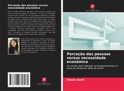 Cover Perceção das pessoas versus necessidade económica