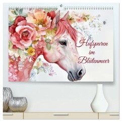Cover Hufspuren im Blütenmeer (hochwertiger Premium Wandkalender 2026 DIN A2 quer), Kunstdruck in Hochglanz