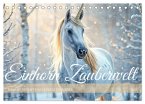 Einhorn Zauberwelt - Die märchenhafte Welt der KI Einhörner (Tischkalender 2026 DIN A5 quer), CALVENDO Monatskalender