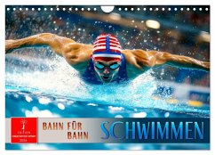Schwimmen - Bahn für Bahn (Wandkalender 2026 DIN A4 quer), CALVENDO Monatskalender Schwimmen - Bahn für Bahn (Wandkalender 2026 DIN A4 quer), CALVENDO Monatskalender