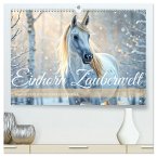 Einhorn Zauberwelt - Die märchenhafte Welt der KI Einhörner (hochwertiger Premium Wandkalender 2026 DIN A2 quer), Kunstdruck in Hochglanz
