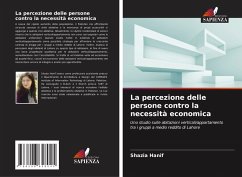 Cover La percezione delle persone contro la necessità economica