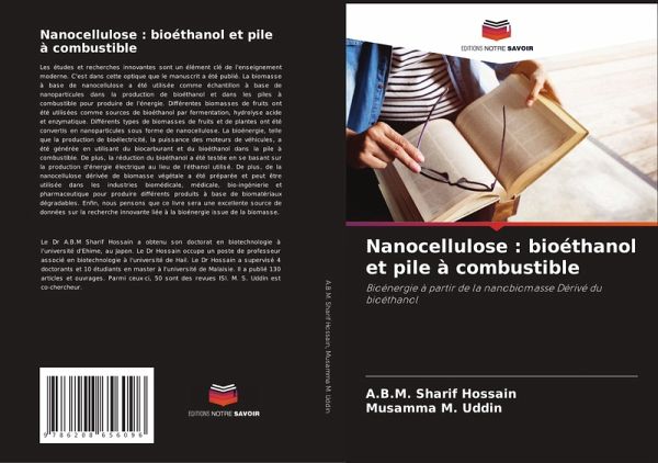 Nanocellulose : bioéthanol et pile à combustible