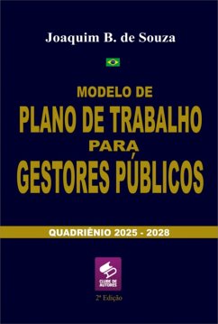 Cover Modelo De Plano De Trabalho Para Gestores Públicos (eBook, ePUB)