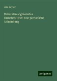 Ueber den sogenannten Barnabas-Brief: eine patristische Abhandlung Ueber den sogenannten Barnabas-Brief: eine patristische Abhandlung