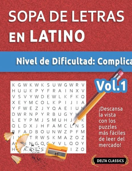 SOPA DE LETRAS EN LATINO - NIVEL DE DIFICULTAD