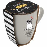 Tasse mit Motivdruck 'LIEBLINGSIDIOT', mit Banderole Tasse mit Motivdruck 'LIEBLINGSIDIOT', mit Banderole