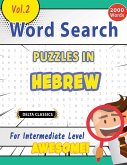 WORD SEARCH PUZZLES IN HEBREW FOR INTERMEDIATE LEVEL - AWESOME! VOL.2 - DELTA CLASSICS