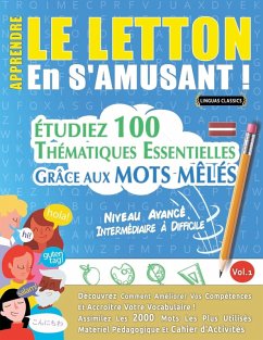 Cover APPRENDRE LE LETTON EN S'AMUSANT - NIVEAU AVANCÉ